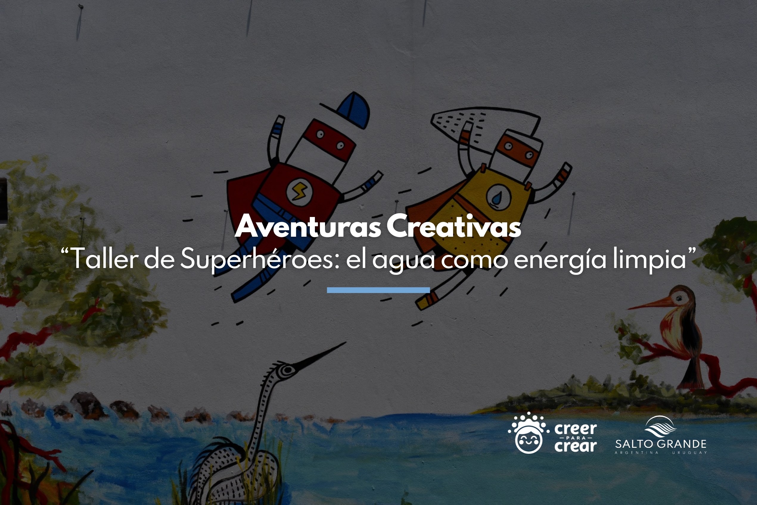 Con el objetivo de contribuir al desarrollo social y educativo de la región, la Delegación Argentina ante la Comisión Técnica Mixta de Salto Grande y la ONG Creer para Crear, llevan adelante, de forma conjunta y con el apoyo de la Subsecretaría de Educación de Concordia, el “Taller de Superhéroes: el agua como energía limpia”, un programa de dibujo destinado a alumnos de las escuelas rurales.